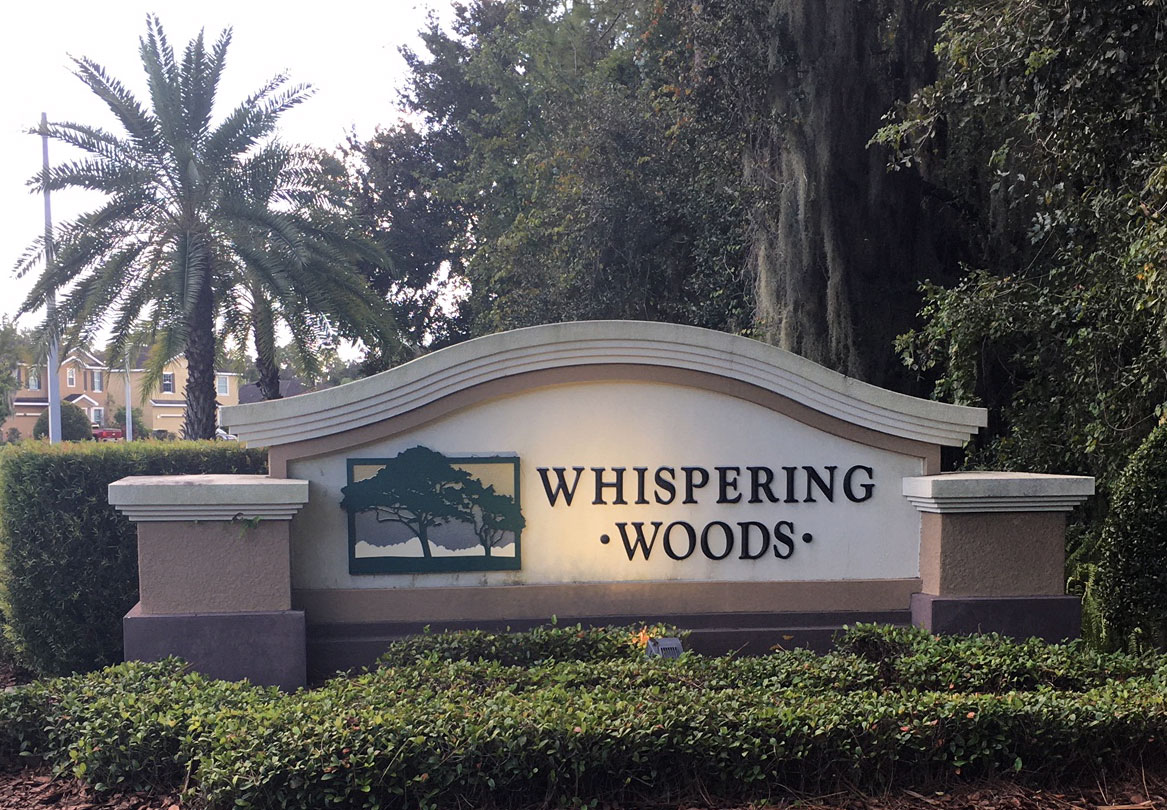 Whispering Woods Entrance